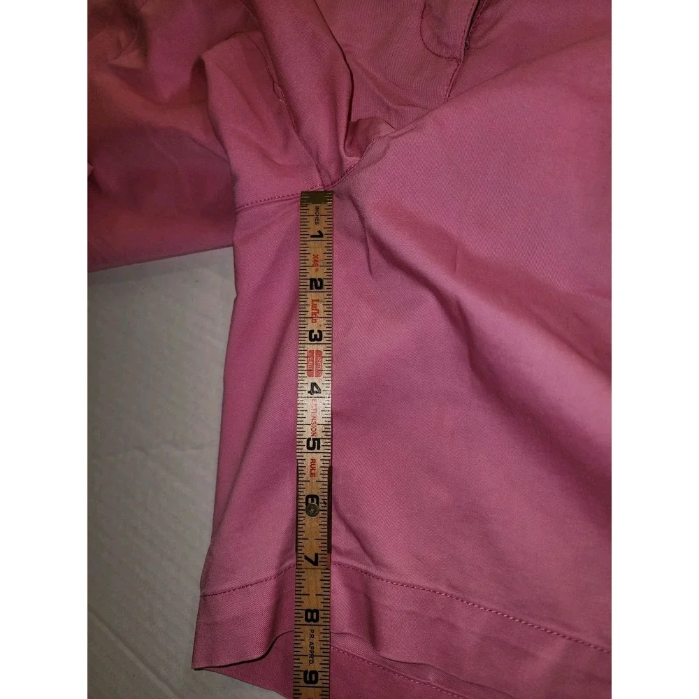 Women's Adidas  Stretch Chino Golf Shorts Size 14 Pink, Barbiecore, Preppy